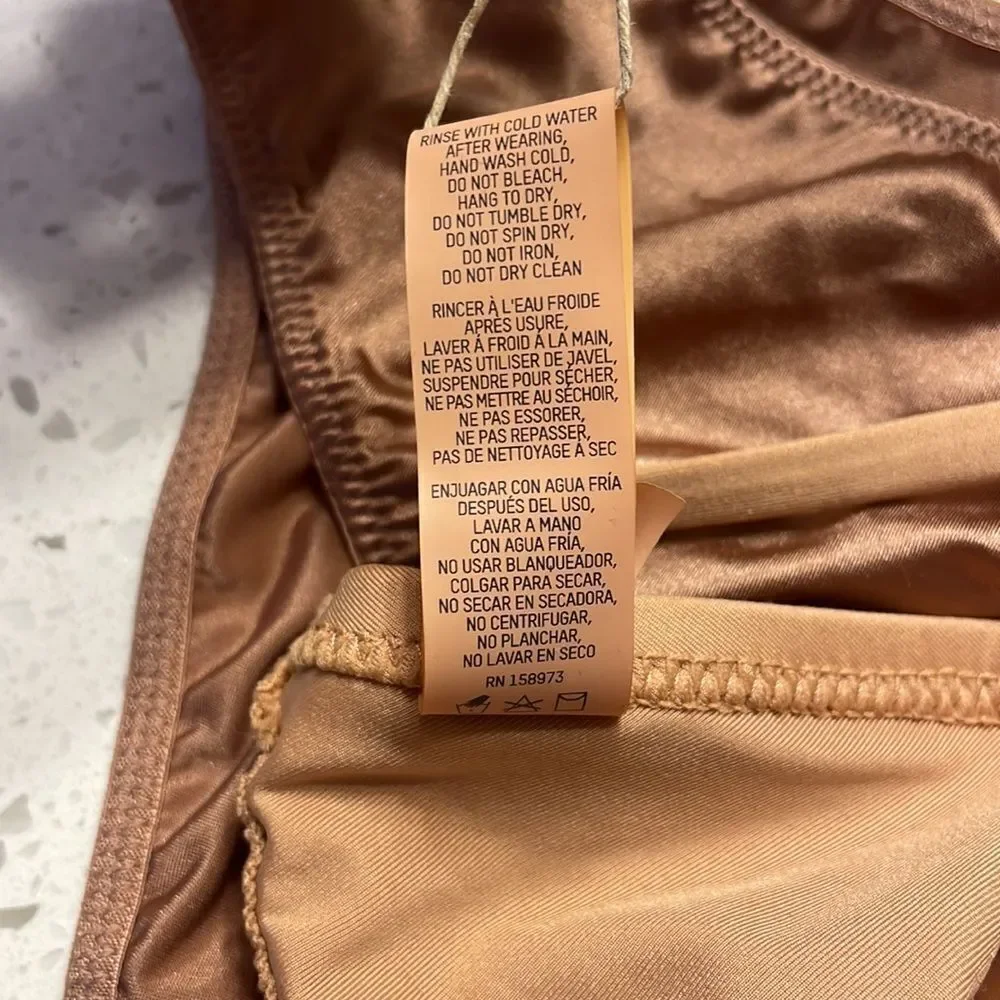 NWT Skims Nude Bikini top and Desert clay bikini bottoms